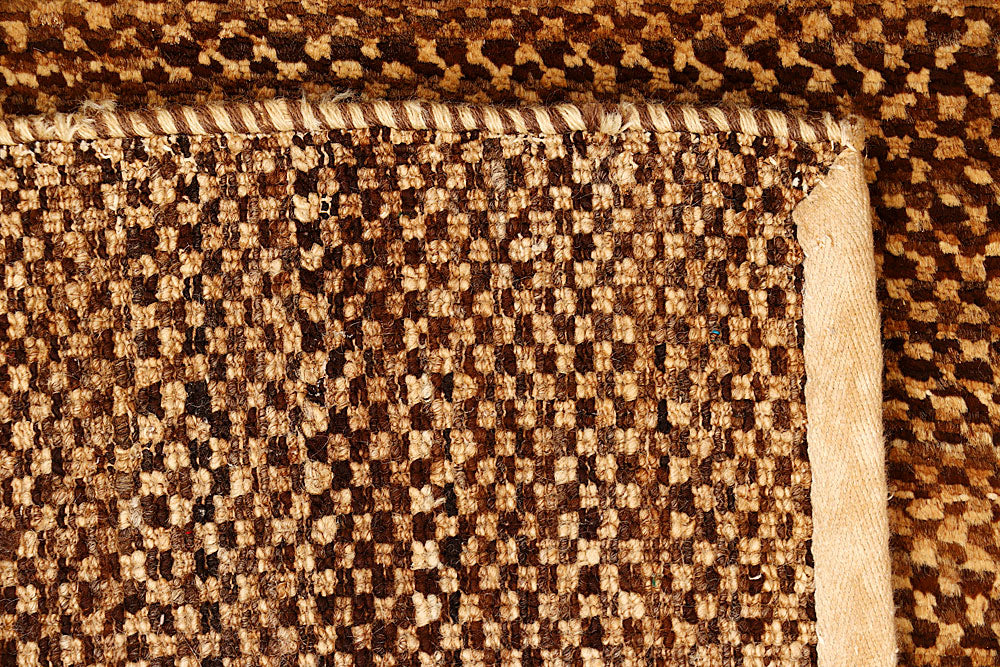 Saddle Brown Gabbeh 2' 7 x 8' - No. 55783 - ALRUG Rug Store