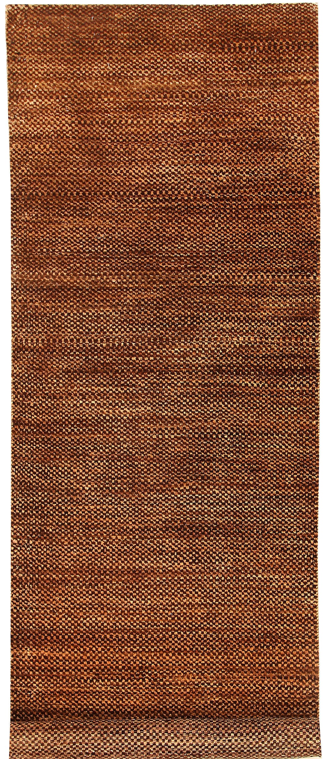 Saddle Brown Gabbeh 2' 7 x 8' - No. 55783 - ALRUG Rug Store