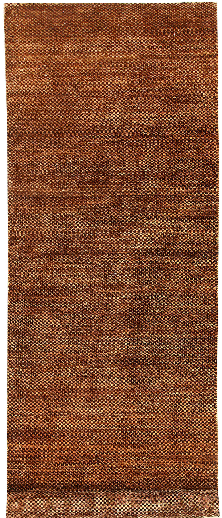 Saddle Brown Gabbeh 2' 7 x 8' - No. 55783 - ALRUG Rug Store