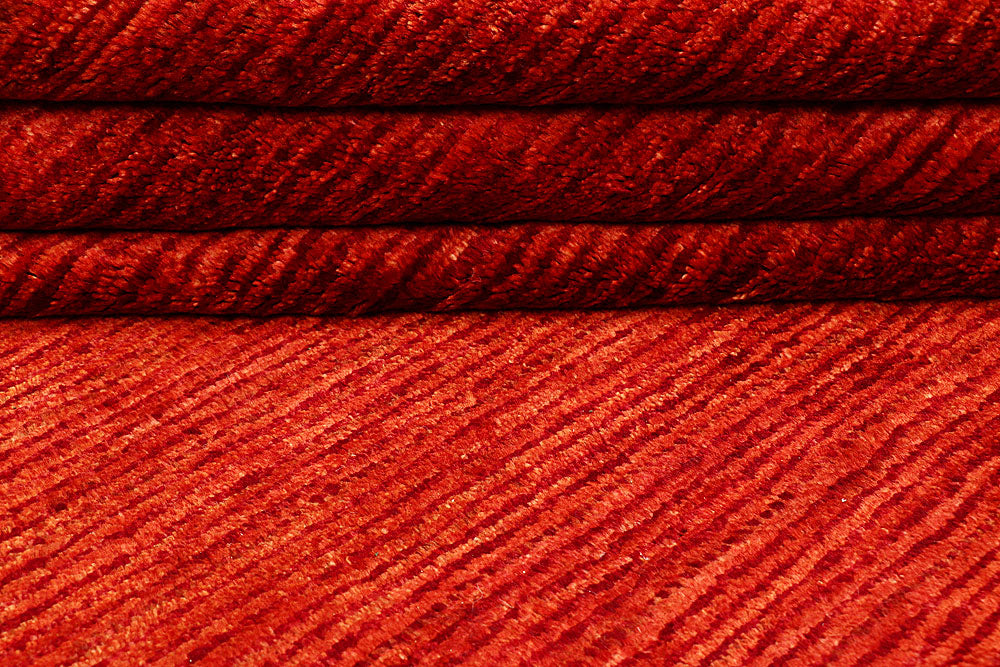 Red Gabbeh 4' 1 x 6' 9 - No. 55786 - ALRUG Rug Store