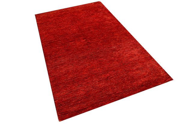 Red Gabbeh 4' 1 x 6' 9 - No. 55786 - ALRUG Rug Store