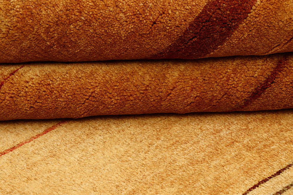 Sandy Brown Gabbeh 4' 1 x 6' - No. 55789 - ALRUG Rug Store