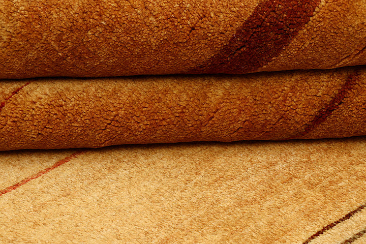 Sandy Brown Gabbeh 4' 1 x 6' - No. 55789 - ALRUG Rug Store