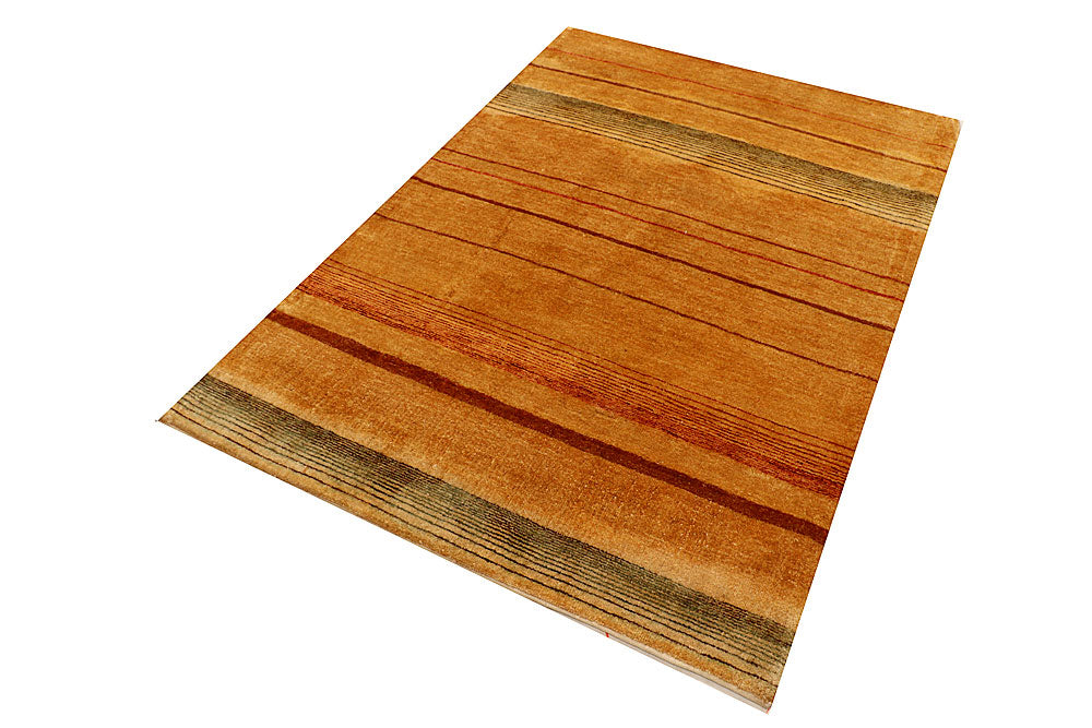 Sandy Brown Gabbeh 4' 1 x 6' - No. 55789 - ALRUG Rug Store