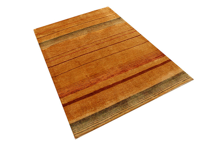 Sandy Brown Gabbeh 4' 1 x 6' - No. 55789 - ALRUG Rug Store