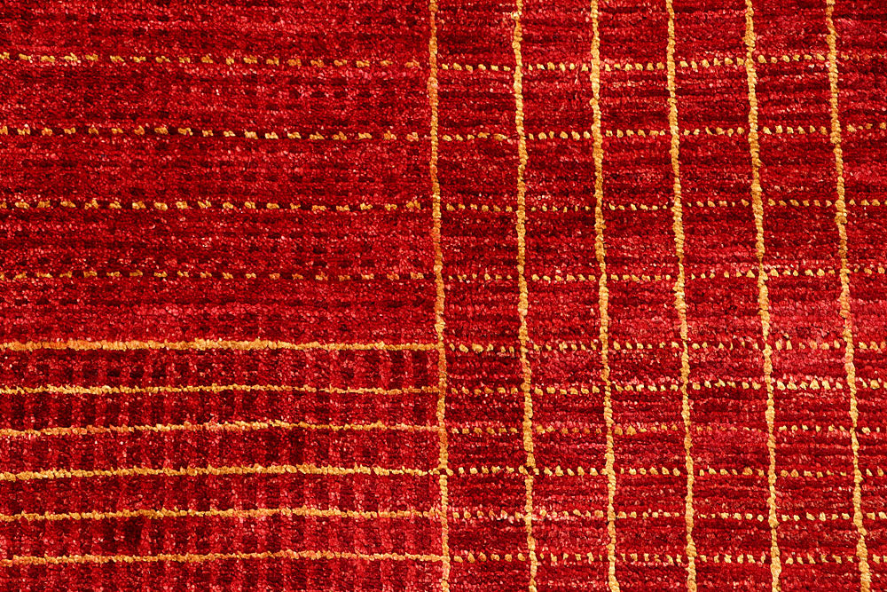 Red Gabbeh 4' 1 x 6' 3 - No. 55803 - ALRUG Rug Store