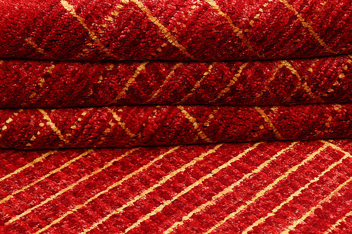 Red Gabbeh 4' 1 x 6' 3 - No. 55803 - ALRUG Rug Store