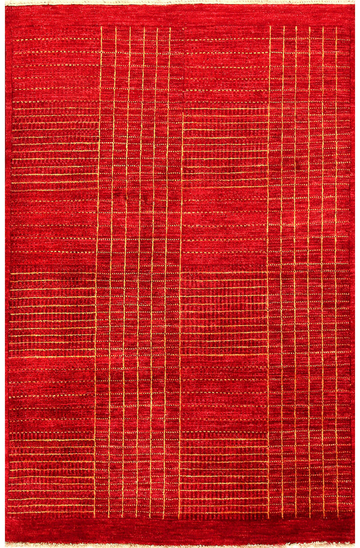 Red Gabbeh 4' 1 x 6' 3 - No. 55803 - ALRUG Rug Store