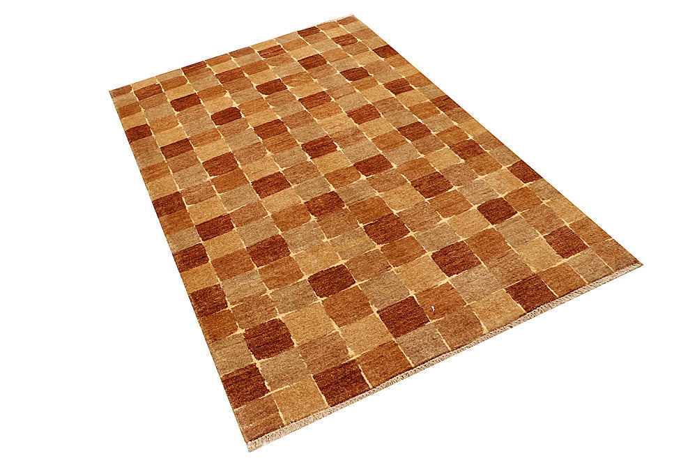 Sandy Brown Gabbeh 4' x 5' 11 - No. 55805 - ALRUG Rug Store