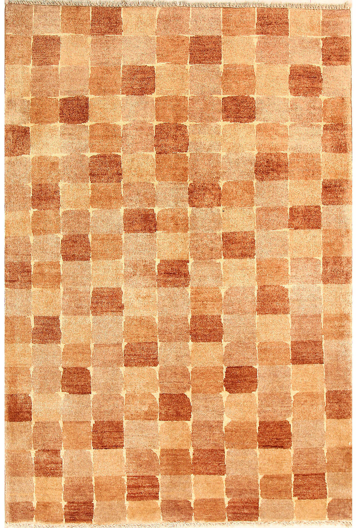 Sandy Brown Gabbeh 4' x 5' 11 - No. 55805 - ALRUG Rug Store