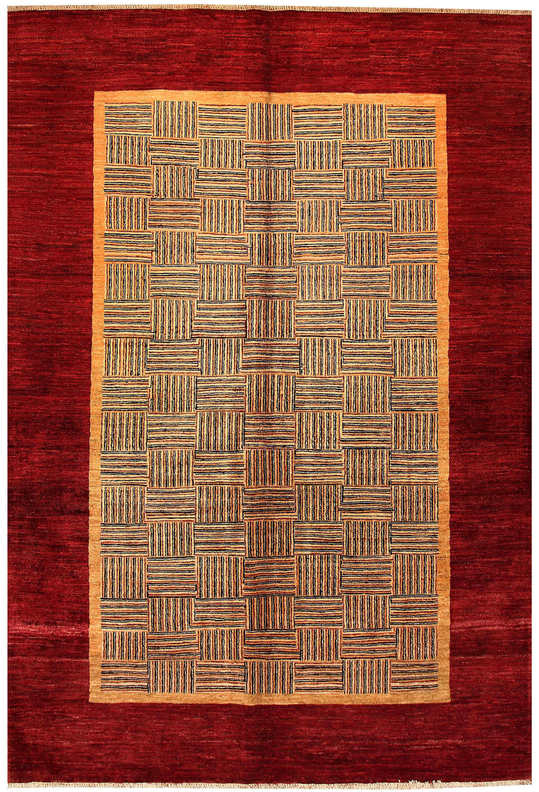 Multi Colored Gabbeh 6' 7 x 9' 9 - No. 55837 - ALRUG Rug Store