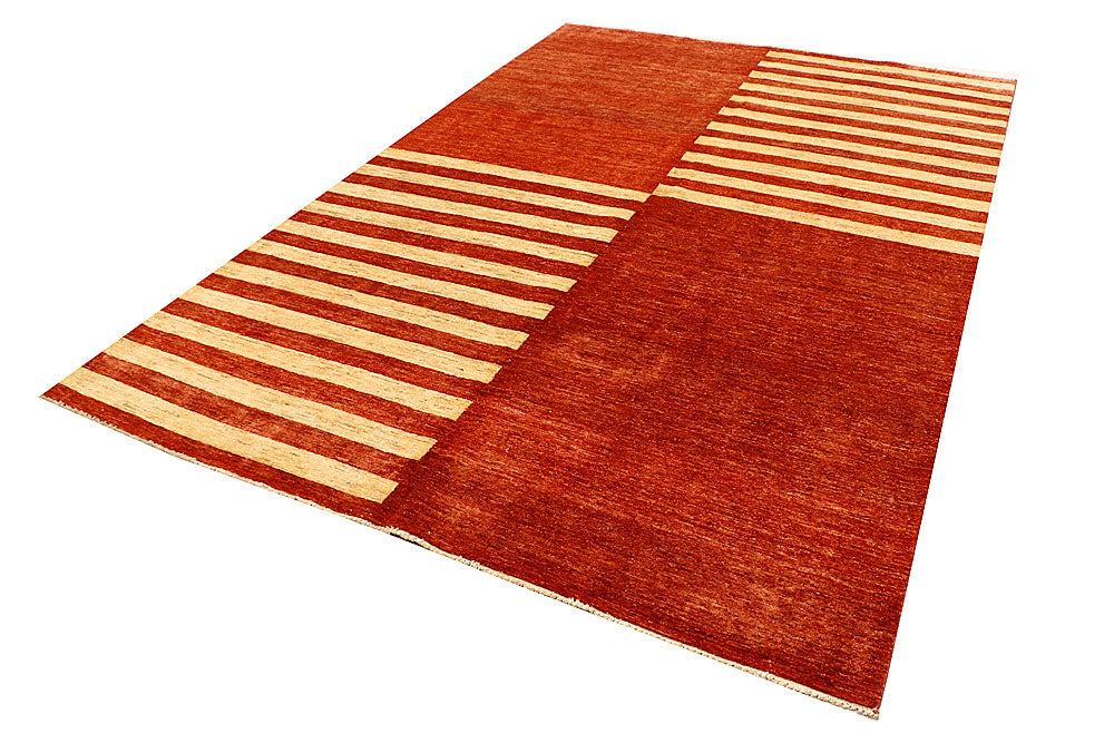 Tomato Gabbeh 6' 5 x 9' 5 - No. 55841 - ALRUG Rug Store
