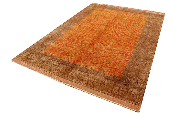 Dark Orange Gabbeh 6' 6 x 9' - No. 55843 - ALRUG Rug Store