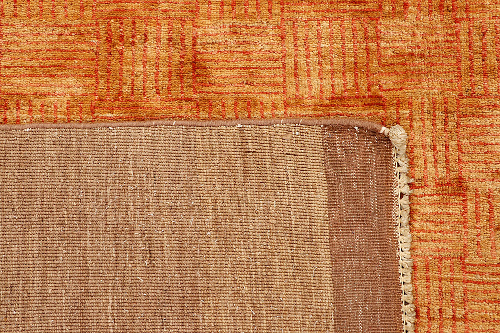 Dark Orange Gabbeh 6' 6 x 9' - No. 55843 - ALRUG Rug Store