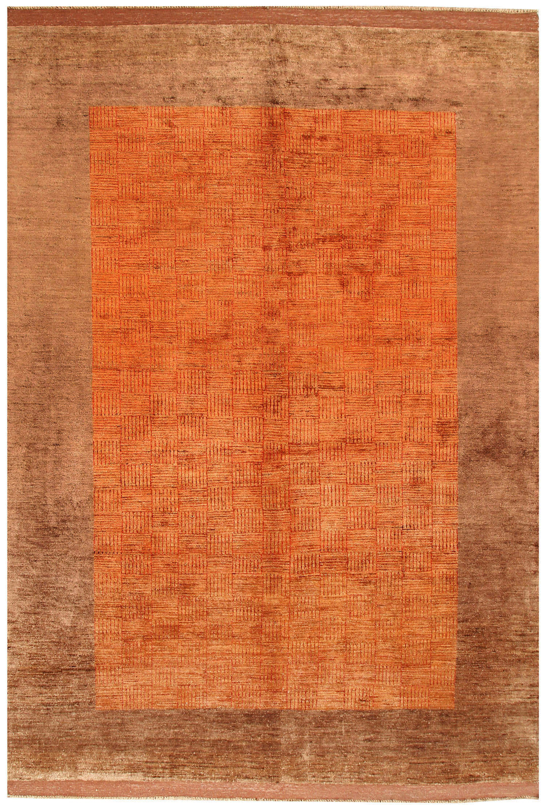 Dark Orange Gabbeh 6' 6 x 9' - No. 55843 - ALRUG Rug Store