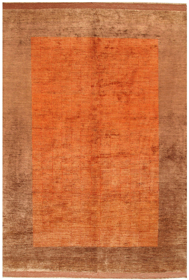 Dark Orange Gabbeh 6' 6 x 9' - No. 55843 - ALRUG Rug Store
