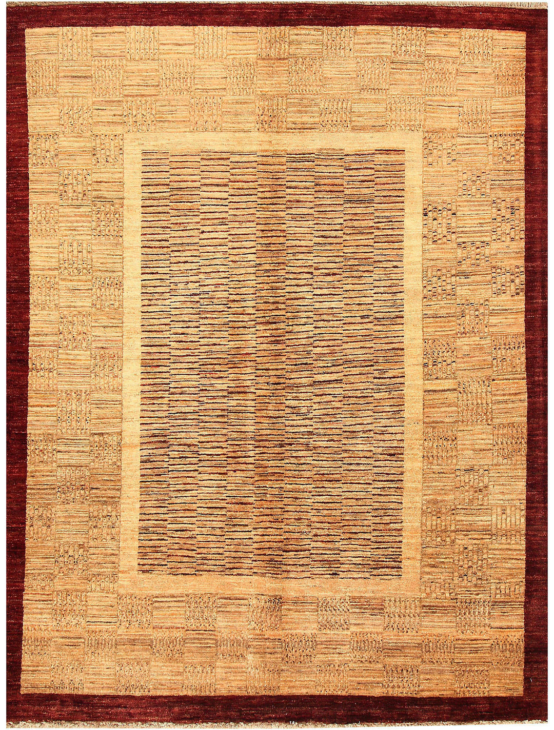 Wheat Gabbeh 4' 11 x 6' 5 - No. 55844 - ALRUG Rug Store