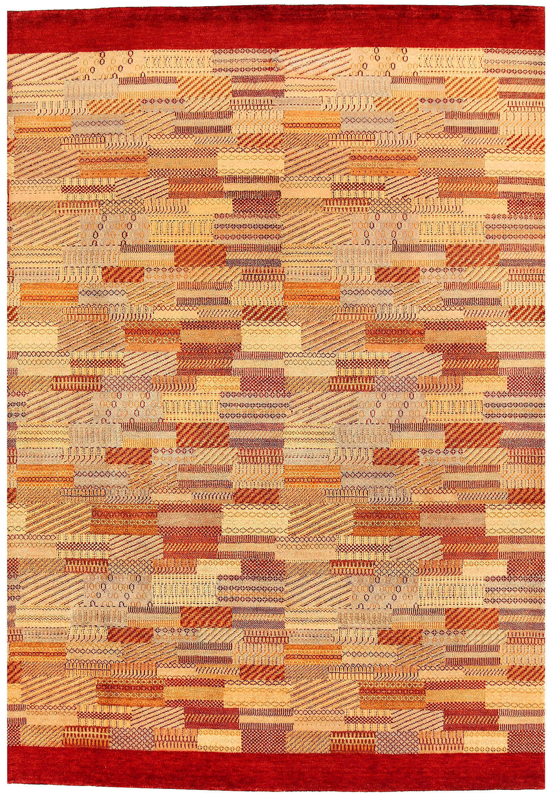 Multi Colored Gabbeh 6' 7 x 9' 5 - No. 55855 - ALRUG Rug Store