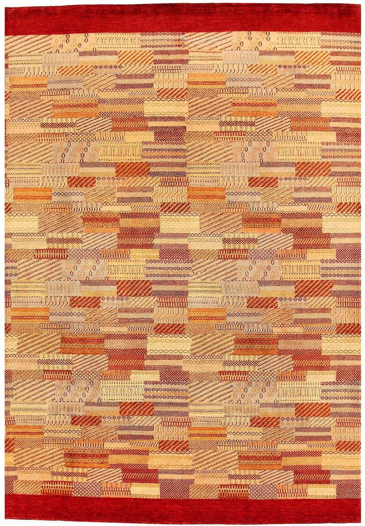 Multi Colored Gabbeh 6' 7 x 9' 5 - No. 55855 - ALRUG Rug Store