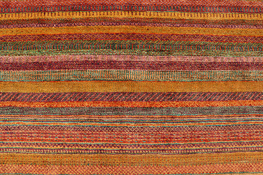 Multi Colored Gabbeh 6' 7 x 9' 6 - No. 55856 - ALRUG Rug Store