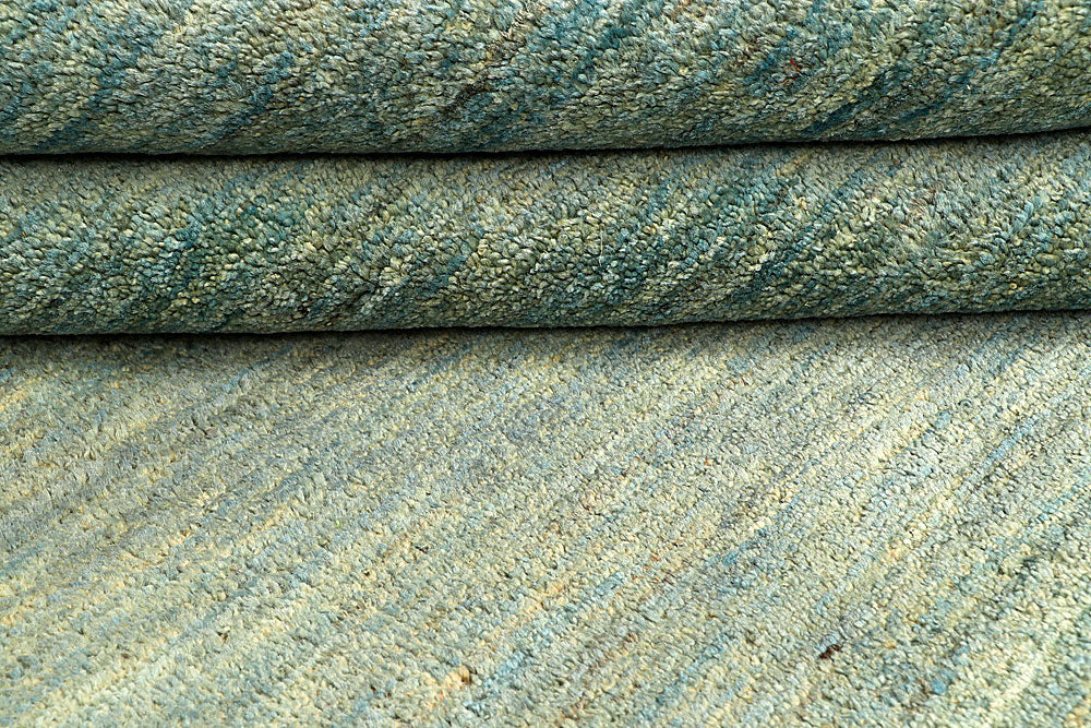 Dark Sea Green Gabbeh 6' 5 x 9' 11 - No. 55858 - ALRUG Rug Store