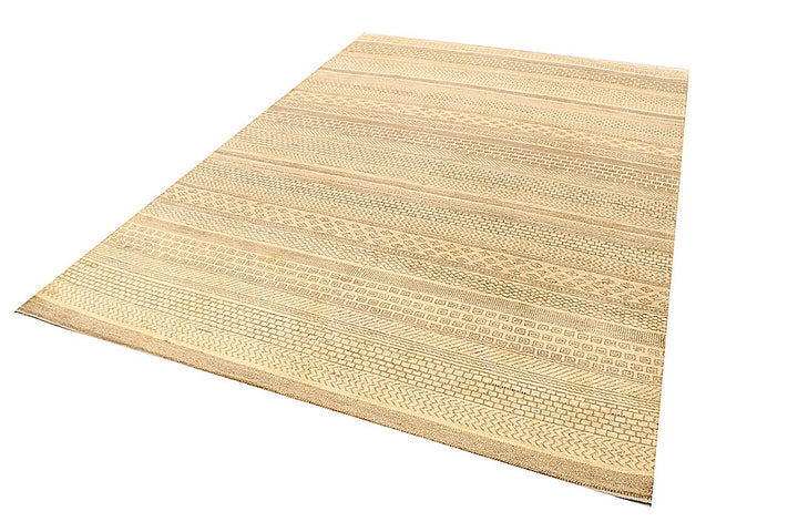 Navajo White Gabbeh 6' 6 x 9' 4 - No. 55860 - ALRUG Rug Store