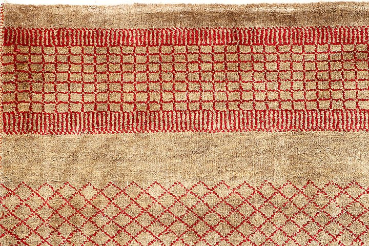 Sandy Brown Gabbeh 6' 8 x 9' 6 - No. 55862 - ALRUG Rug Store