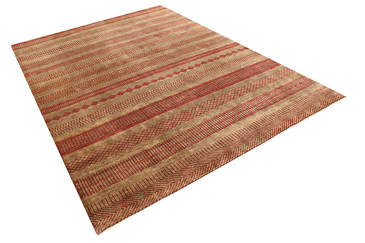 Sandy Brown Gabbeh 6' 8 x 9' 6 - No. 55862 - ALRUG Rug Store