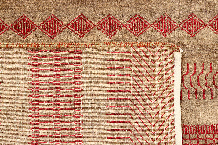 Sandy Brown Gabbeh 6' 8 x 9' 6 - No. 55862 - ALRUG Rug Store