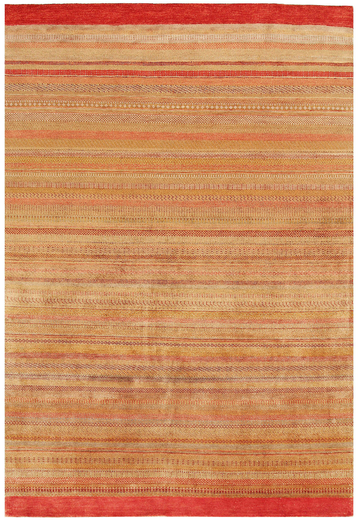Multi Colored Gabbeh 6' 6 x 9' 5 - No. 55867 - ALRUG Rug Store
