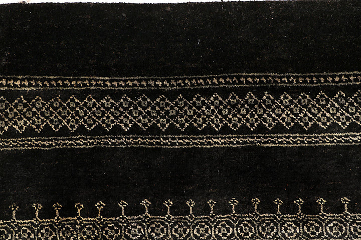Black Gabbeh 6' 6 x 10' - No. 55874 - ALRUG Rug Store