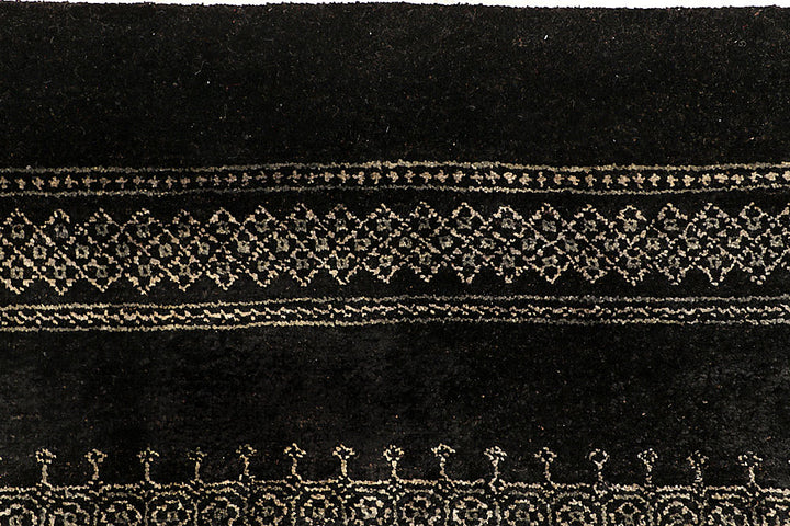 Black Gabbeh 6' 6 x 10' - No. 55874 - ALRUG Rug Store