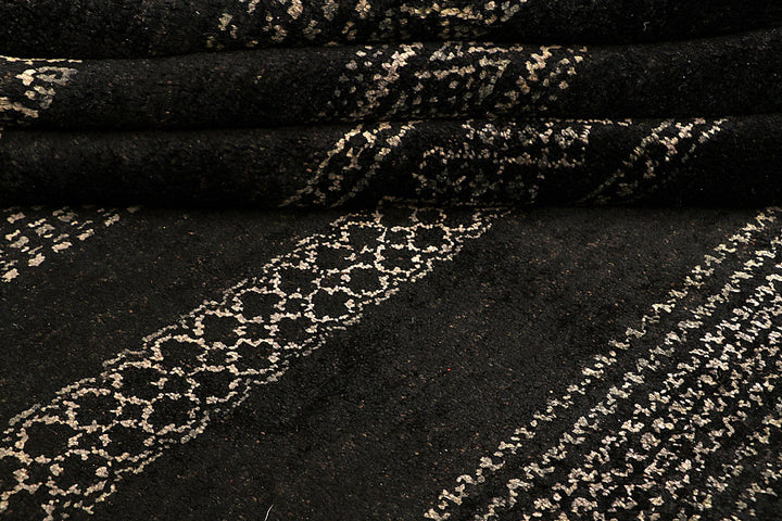 Black Gabbeh 6' 6 x 10' - No. 55874 - ALRUG Rug Store