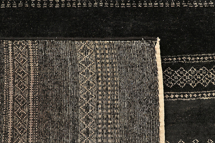 Black Gabbeh 6' 6 x 10' - No. 55874 - ALRUG Rug Store
