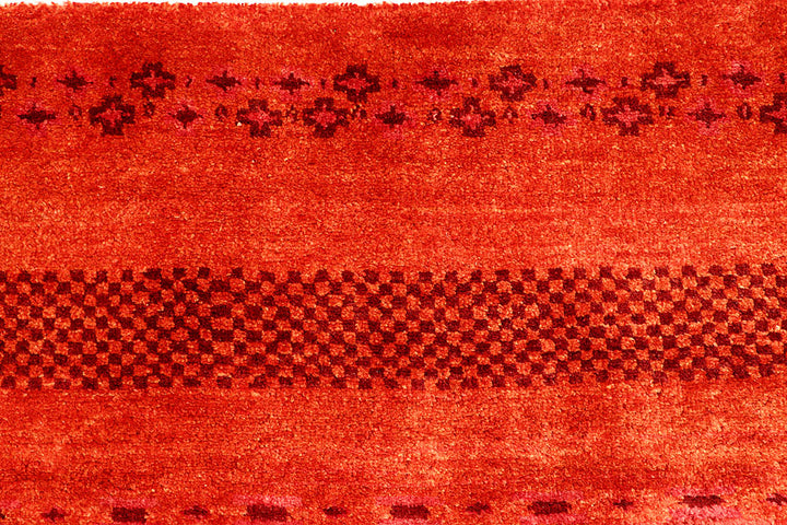 Orange Red Gabbeh 6' 7 x 9' 4 - No. 55878 - ALRUG Rug Store