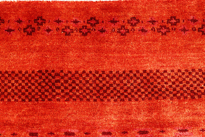 Orange Red Gabbeh 6'  7" x 9'  4" - No. QA35652