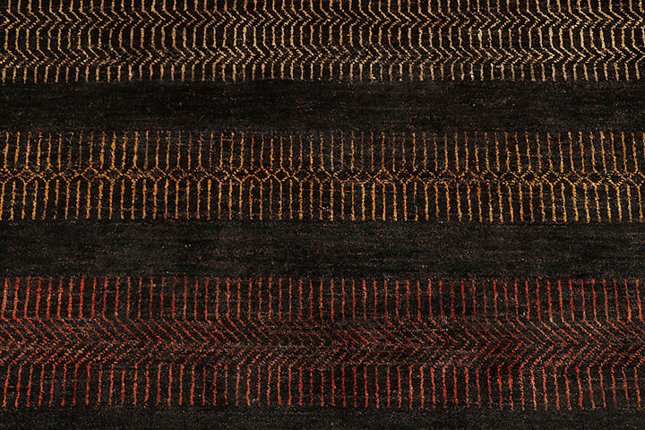 Multi Colored Gabbeh 6'  7" x 9'  6" - No. QA64171