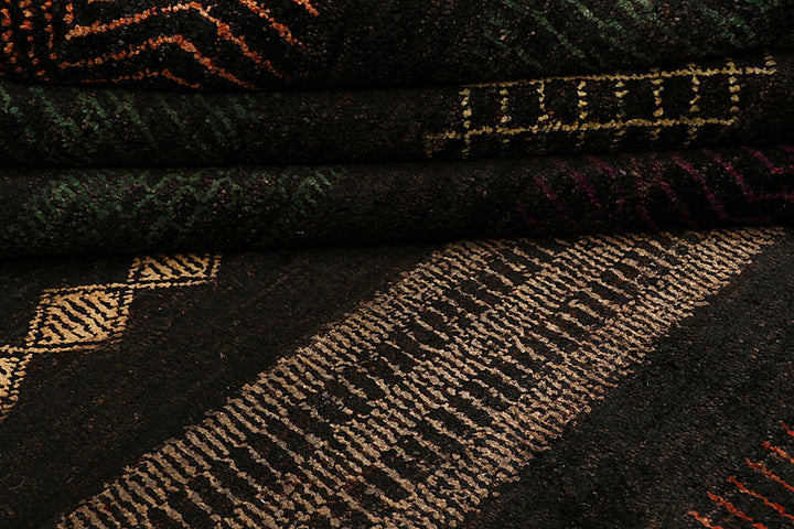 Multi Colored Gabbeh 6'  7" x 9'  6" - No. QA64171