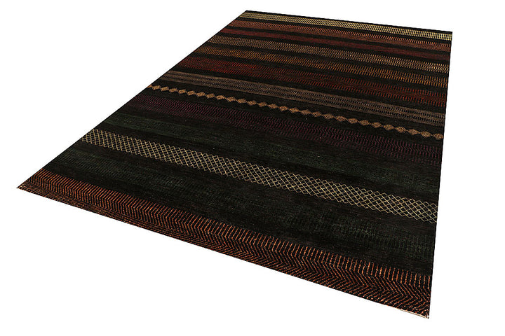Multi Colored Gabbeh 6' 7 x 9' 6 - No. 55880 - ALRUG Rug Store