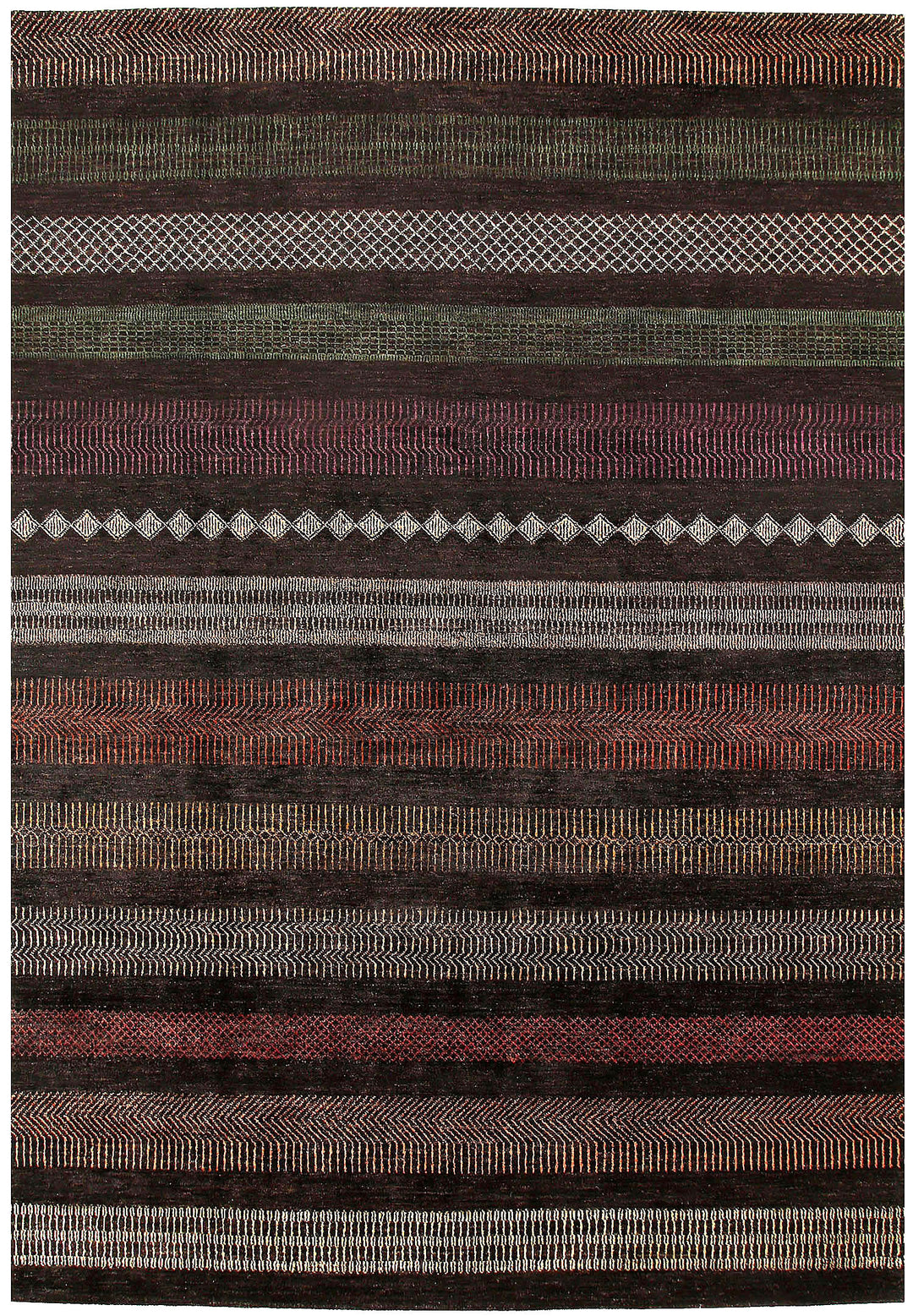 Multi Colored Gabbeh 6' 7 x 9' 6 - No. 55880 - ALRUG Rug Store