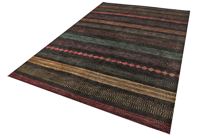 Multi Colored Gabbeh 6' 7 x 9' 7 - No. 55882 - ALRUG Rug Store