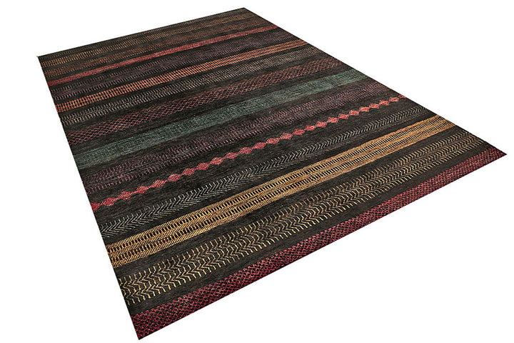 Multi Colored Gabbeh 6'  7" x 9'  7" - No. QA91436