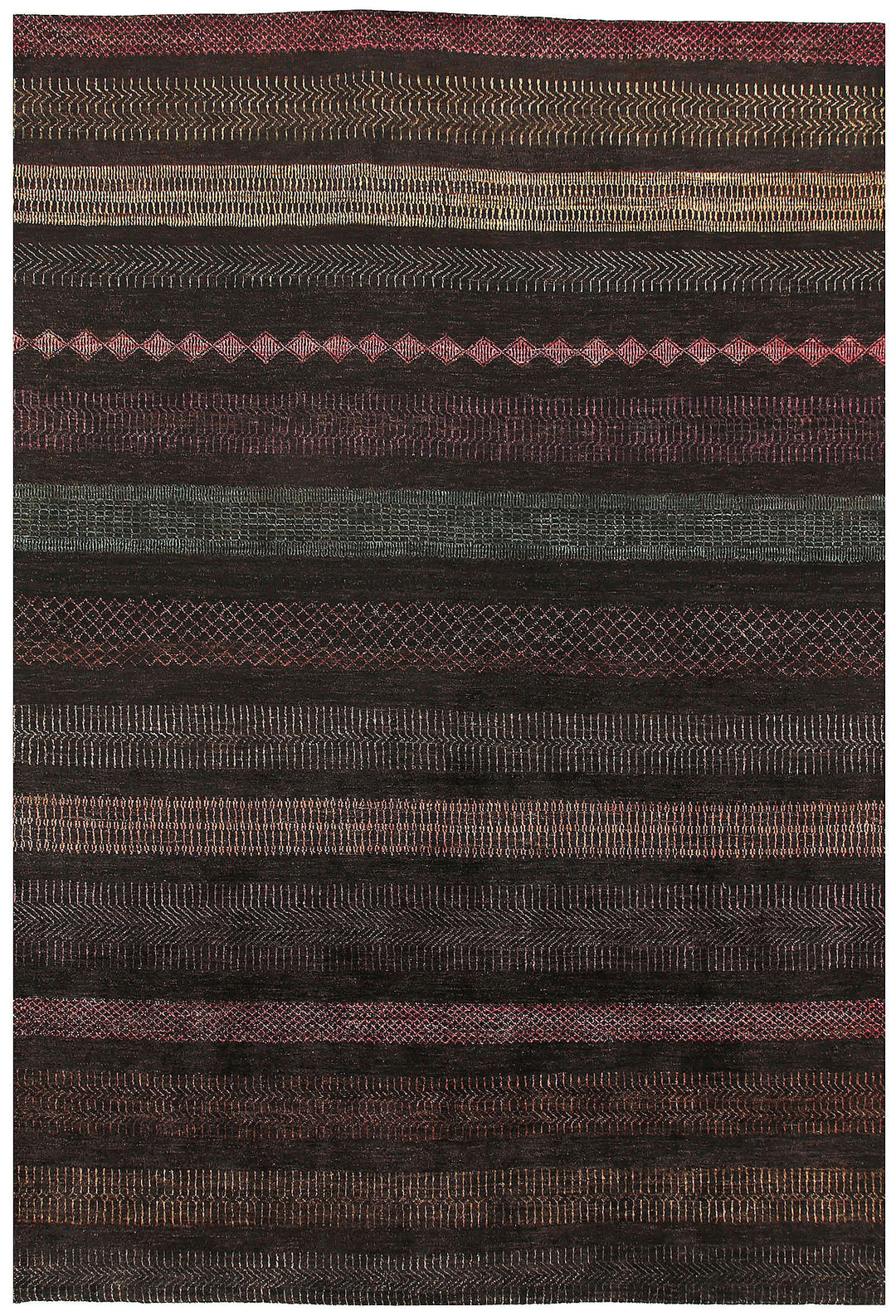 Multi Colored Gabbeh 6' 7 x 9' 7 - No. 55882 - ALRUG Rug Store