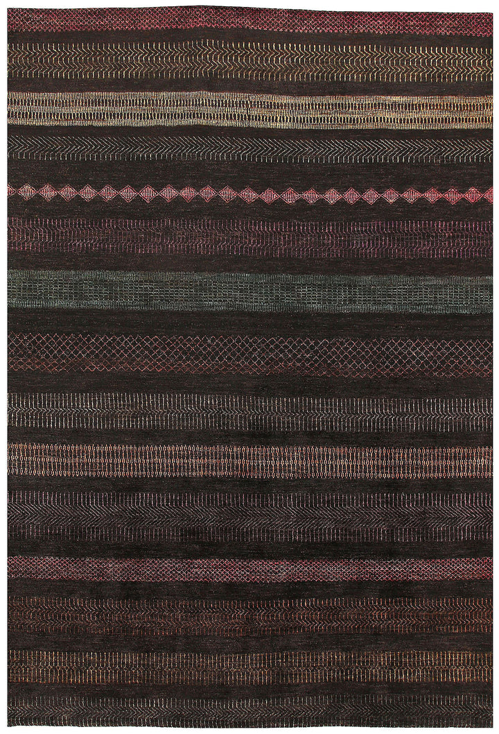 Multi Colored Gabbeh 6' 7 x 9' 7 - No. 55882 - ALRUG Rug Store
