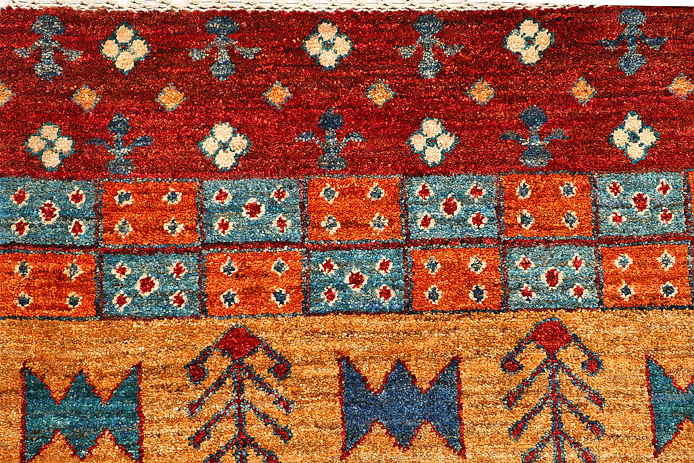 Multi Colored Gabbeh 5' 10 x 8' 3 - No. 55886 - ALRUG Rug Store