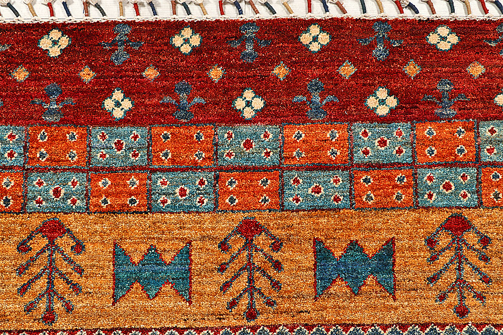 Multi Colored Gabbeh 5' 10 x 8' 3 - No. 55886 - ALRUG Rug Store