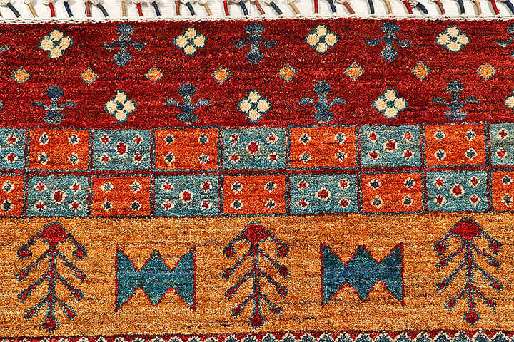 Multi Colored Gabbeh 5' 10 x 8' 3 - No. 55886 - ALRUG Rug Store