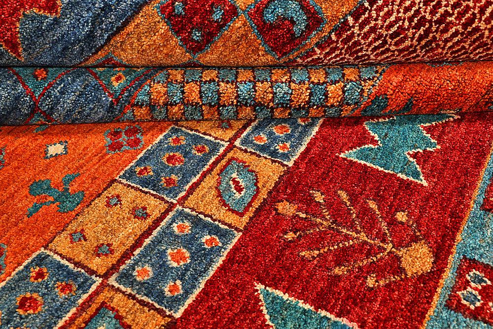 Multi Colored Gabbeh 5' 10 x 8' 3 - No. 55886 - ALRUG Rug Store