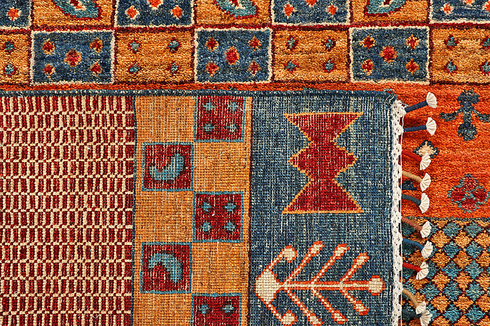 Multi Colored Gabbeh 5' 10 x 8' 3 - No. 55886 - ALRUG Rug Store