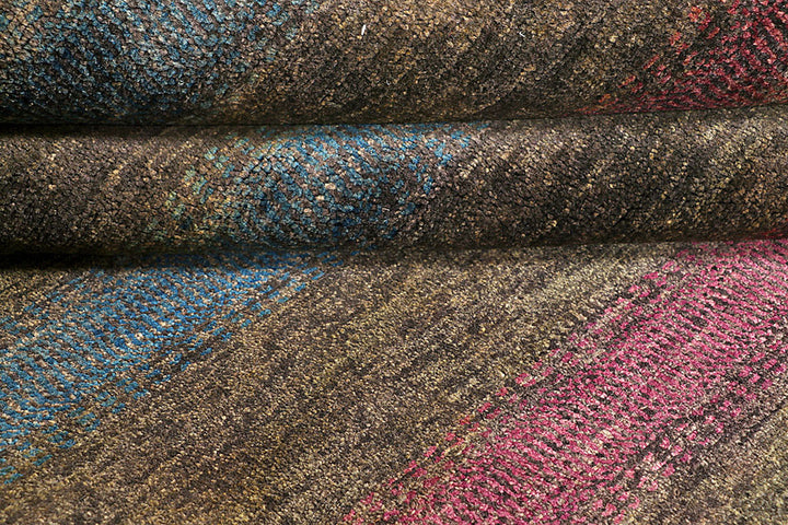 Multi Colored Gabbeh 5'  3" x 8' " - No. QA28059